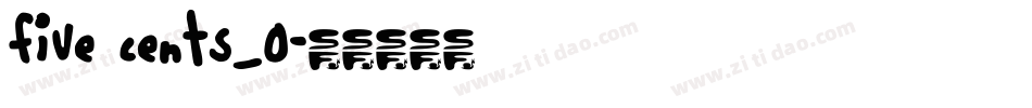 five cents_0字体转换